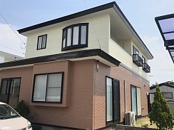 郡山市　木田様邸　屋根、外壁塗装　83万円